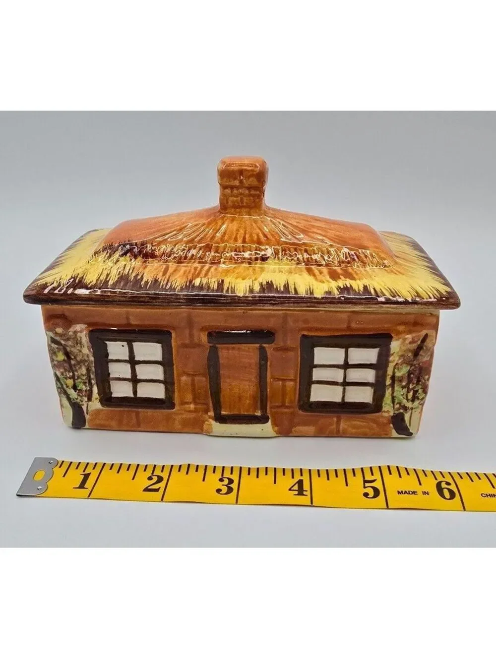 Vintage Price Kensington Cottage Ware Butter Dish Ye Olde Cottage England